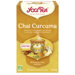 Yogi tea cha curcuma en bote carton de 17 sachets