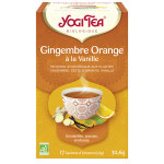 Yogi tea gingembre orange vanille la bote de 17 sachets