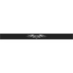 1 bandeau autocollant pare - brise abysse opaque noir