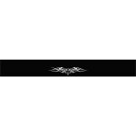 1 bandeau autocollant pare - brise cadox abysse translucide noir 128 x 16, 6 cm