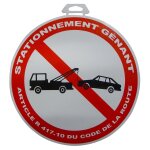 1 disque stationnement gnant  28 cm en pvc autocollant