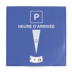 1 disque de stationnement zone bleue 15 x 15 cm en pvc effet cuir  poser