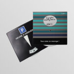 1 disque de stationnement zone bleue  message bayo zigoniric