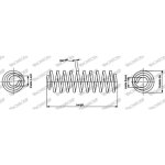 1 ressort de suspension essieu avant monroe sp3981