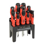 11 tournevis + 10 embouts sur ravier autobest