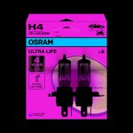 2 ampoules h4 12v osram ultra life