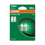 2 ampoules osram h6w 12v ultra life