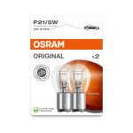 2 ampoules p21 / 5w 12v osram original