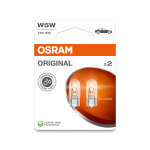 2 ampoules w5w 12v osram original