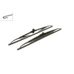 2 balais d'essuie - glace bosch twin avec spoiler 530s