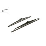 2 balais d'essuie - glace bosch twin avec spoiler 531s