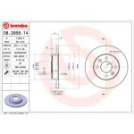 2 disques de frein brembo 08. 2958. 14
