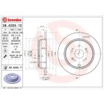 2 disques de frein brembo vernis uv 08. a355. 11