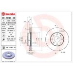 2 disques de frein brembo vernis uv 09. 3090. 21