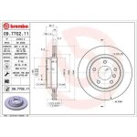 2 disques de frein brembo vernis uv 09. 7702. 11