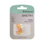 2 fusibles type lame moyenne 9x20 mm 40 a phonocar
