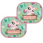 2 rideaux latraux pare - soleil  ventouses little 45 cm x 35 cm