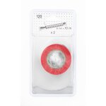 2 rubans isolants noir 10 m + rouge 10 m