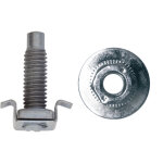 2 vis en cage m6 x 20 mm avec 2 Écrous de verrouillage pour carénage sous moteur 2 vis en cage m6 x 20 mm avec 2 Écrous de verrouillage pour carénage sous moteur