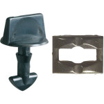 2 vis avec 2 platines de verrouillage pour car�nage sous moteur