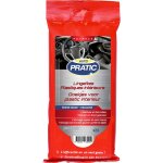24 lingettes nettoyantes plastiques auto pratic