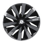 4 enjoliveurs noir / gris sparco lazio 13 pouces