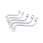 5 cls  ?il double contre - coudes en s demi - lune norauto 10 - 19 mm