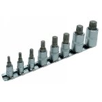 8 douilles avec embouts 12 pans carrs 1 / 2'', 1 / 4'' et 3 / 8'' laser 5301