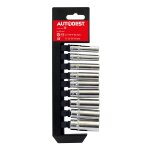 9 douilles longues 6 pans 6 - 14 mm carr 1 / 4  autobest