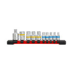 9 douilles torx t4 - t14 avec adaptateur carré norauto 9 douilles torx t4 - t14 avec adaptateur carré norauto