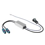 Adaptateur de signal d antenne phonocar audi / citroen / peugeot / seat / skoda / vw ref. 08549