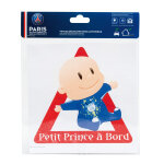 Autocollant b�b� � bord aux couleurs du club du psg : petit prince a bord.