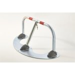 Barrière de parking rabattable en acier Ø 4. 5 cm spécial macadam mottez Barrière de parking rabattable en acier Ø 4. 5 cm spécial macadam mottez
