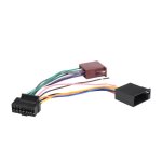 C�ble d'autoradio sony avec connecteur iso � 16 broches pour l'alimentation et les
