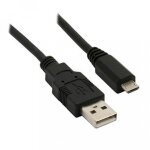 C�ble micro usb 2 a 1 m noir htc