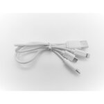 Cble de recharge usb 3 en 1 iphone blanc 22 cm htc