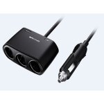 Cble triple prise allume cigare avec sortie de charge rapide 18w 12 / 24v
