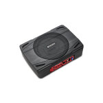 Caisson de grave plat amplifi sous sige 500w max - 100w rms - commande dporte -