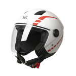 Casque moto jet urban comfort wayscral longue visire taille xl blanc