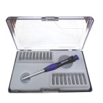 Coffret 1 mini tournevis + 19 embouts norauto 20 pices