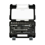 Coffret cl  cliquet carr 1 / 4'' + douilles 6 pans 5 - 14mm et embouts norauto 34