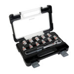 Coffret cliquet carr 1 / 2  + 11 douilles 6 pans 8 - 21mm norauto
