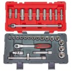 Coffret de douilles et accessoires en pouces 1 / 2  ks tools ultimate 30 pices