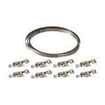 Collier de serrage � bande autobest 9mm - 3m + 8 t�tes