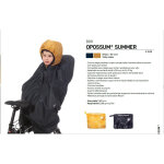 Couvre selle postérieur tucano ocre transformable en poncho anti pluie enfant Couvre selle postérieur tucano ocre transformable en poncho anti pluie enfant