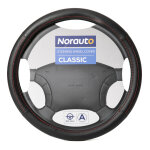 Couvre volant classic norauto noir / rouge
