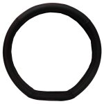 Couvre volant m�plat customagic en cuir noir