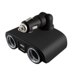 Double prise allume - cigare norauto avec 2 ports usb 12v / 24v 10a Double prise allume - cigare norauto avec 2 ports usb 12v / 24v 10a