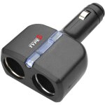 Double prise fixe noir type s