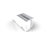 Galerie aluminium (avec rouleau, déflecteur et plateforme) + Échelle sur porte droite Galerie aluminium (avec rouleau, déflecteur et plateforme) + Échelle sur porte droite